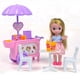 thumbnail image 4 of Miniatura Deluxe Baby Girl Doll Ice Cream Cart Set Con Suministros Diarios Juguete Interactivo Para Sunnimix Los niños pretenden jugar juguetes, 4 of 8