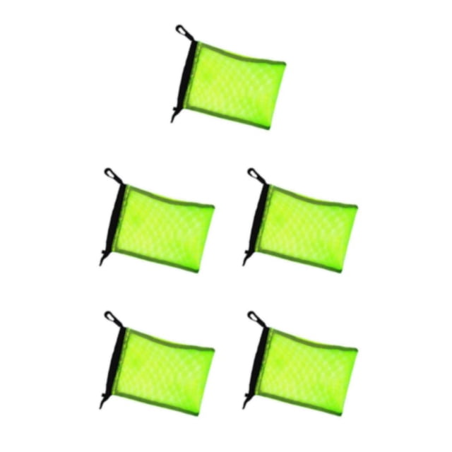 Decodeary Dive Swimming Drawstring Mesh Bag Storage Gear Diving Snorkel for Yellow 9 Inch x 6.5 Inch 5Set