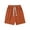 Orange, variant on Men's Casual Waffle Knit Sweat Shorts Summer Beach Vacation Bermuda Short Pants, 7" Inseam Moisture Wicking Drawstring Elastic Waist Lounge Shorts Big & Tall