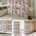 thumbnail image 4 of Bathroom Shower Curtain Farm Cow Animal Fur Texture Waterproof Shower Curtains with Hooks, Minimalist Brown Bath Curtains Bathtub Curtain Home Decor 60x72in, 4 of 9