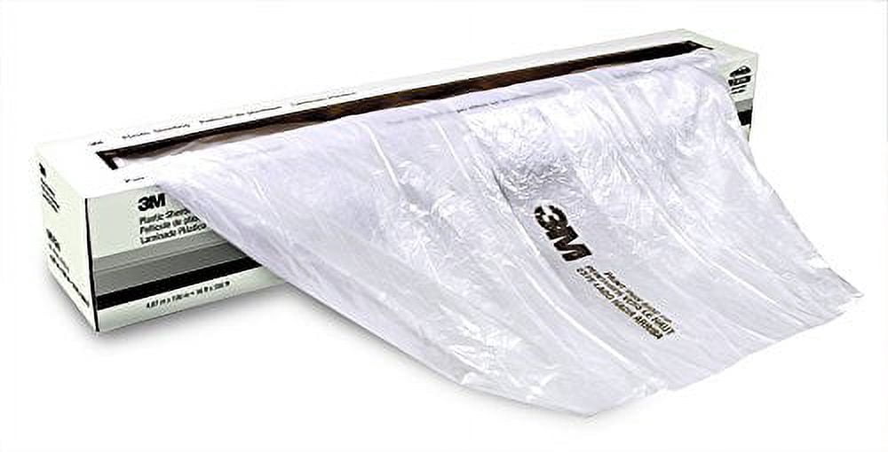 3M 06724 Plastic Sheeting, 16 ft W x 400 ft L, HDPE, Translucent