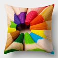 thumbnail image 2 of DOLITY Taie d'Oreiller Carrée Colorée Douce 45x45cm Coussin de Lit Coussin Couverture E, 2 of 6