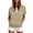 Khaki, variant on Breezora Women's Lightweight Short Sleeve Hoodie Slim Fit Casual Sweatshirt for Summer Outings