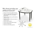 thumbnail image 4 of MooreCo Porcelain Steel Dry Erase Rectangle Activity Table in White/Black, 4 of 4