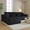 Left-Facing+Black, variant on HYJT-H&K Left Facing Soild Corduroy Reclining Sectional Sofas with Pillows, Olive Green