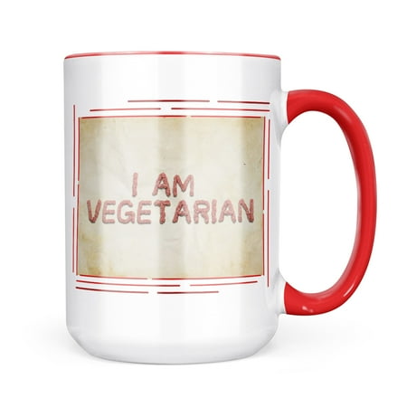 

Neonblond I Am Vegetarian Ground Minced Meat BBQ Mug gift for Coffee Tea lovers