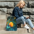 thumbnail image 6 of Honeii Mango In The Rain Print Clear Backpack Heavy Duty Transparent Bag 17" See Through BookBag for Women Men Adults Work Festival Sports Travel, 6 of 7