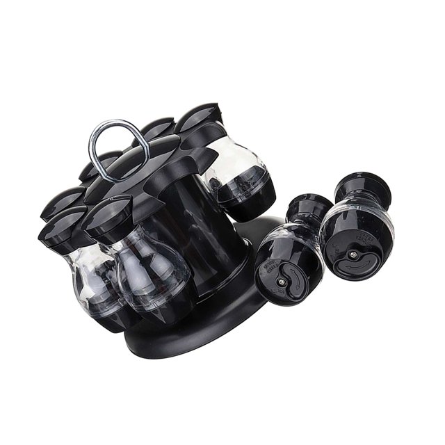 Billuyoard Revolving Spice Rack Kitchen Table Top Single Condiment Herbs Layer Jar 8 Cocina y Comedor