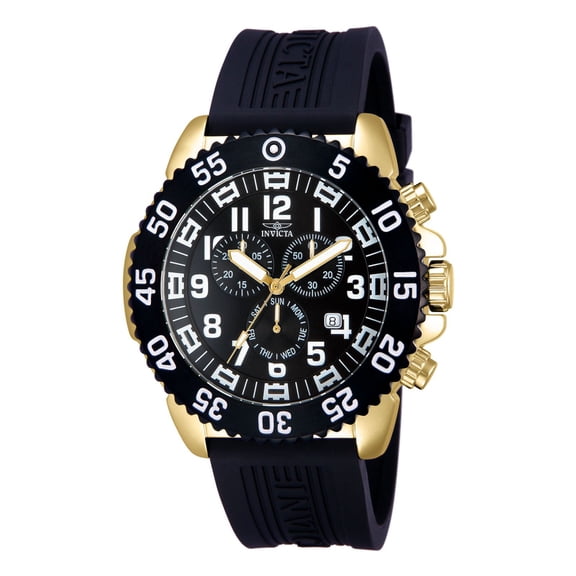 Invicta Pro Diver Men's Quartz Black Rubber Watch 12531