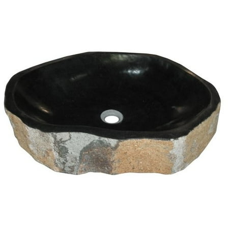 Vessel Pillar - Eden Bath Natural Basalt Pillar Stone Specialty Vessel Bathroom Sink