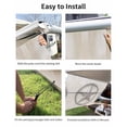 thumbnail image 7 of 4th of July RV Awning Sun Shade Screen 9'X7' Rustic Stars Mesh Sunscreen Vintage Wood Plank Awning Shade Screen with Zipper UV Blocker Completed Kits Outdoor Canopy for RV Motorhome Camper Travel, 7 of 7