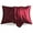 Burgundy, variant on LIFCOM Satin Pillowcase with Envelope Closure,Standard, Silver Grey，（2 Count）