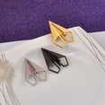 thumbnail image 3 of RUISINERY Simple Designs Paper Aircraft Brooch Elegant Metal Pin for Fashion Enthusiasts and Professionals Formal Occasion, 3 of 7