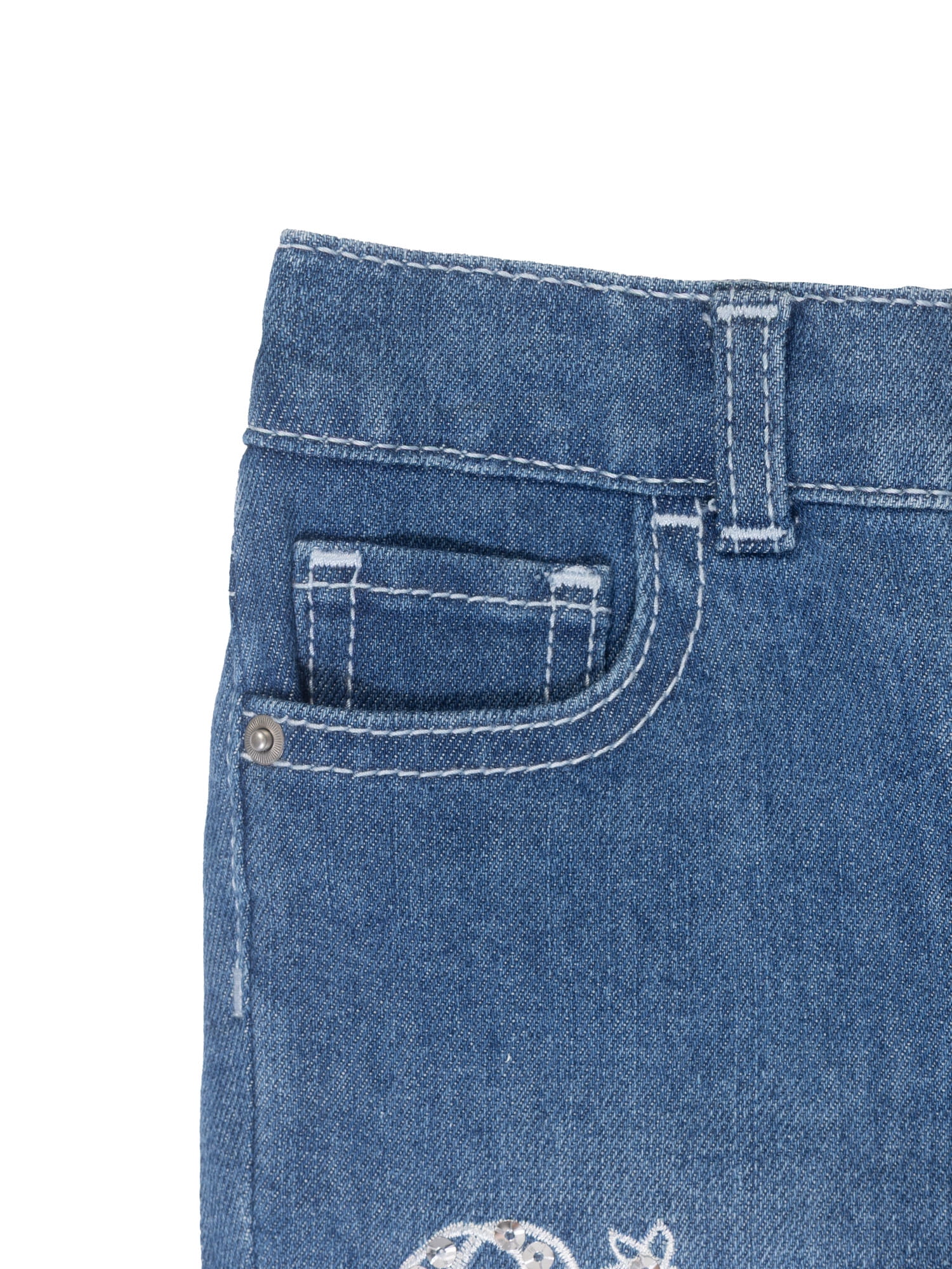 Wonder Nation Toddler Girl Fashion Denim Jeans, Sizes 12M-5T