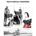 thumbnail image 4 of Bolsa de herramientas para motocicletas KEMIMOTO, alforja universal de piel sintética, 4 of 7