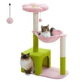 thumbnail image 2 of PAWZ Road 35'' Flower Cat Tree with Flower Perch&large Hammock Cat Tree Tower for Kitten Indoor Pink, 2 of 10