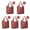 Red Christmas Reindeer, variant on 5 Pack Foldable Shopping Bag,Red Christmas Reindeer Pattern Reusable Grocery Bags with Pockets,Large Reusable Tote Bags with Handles Waterproof & Lightweight