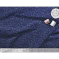 thumbnail image 2 of Soimoi Tissu Popeline de Coton Bleu Feuilles & Damassé Filigrane Imprime par Yard 42 Pouces de Large, 2 of 3