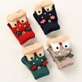 thumbnail image 7 of Children Winter Gloves Christmas Cartoon Elk Flip Half-Finger Mittens for Girl Boy Kids Warm Plush Lined Fingerless Glove (Grey,One Size), 7 of 7