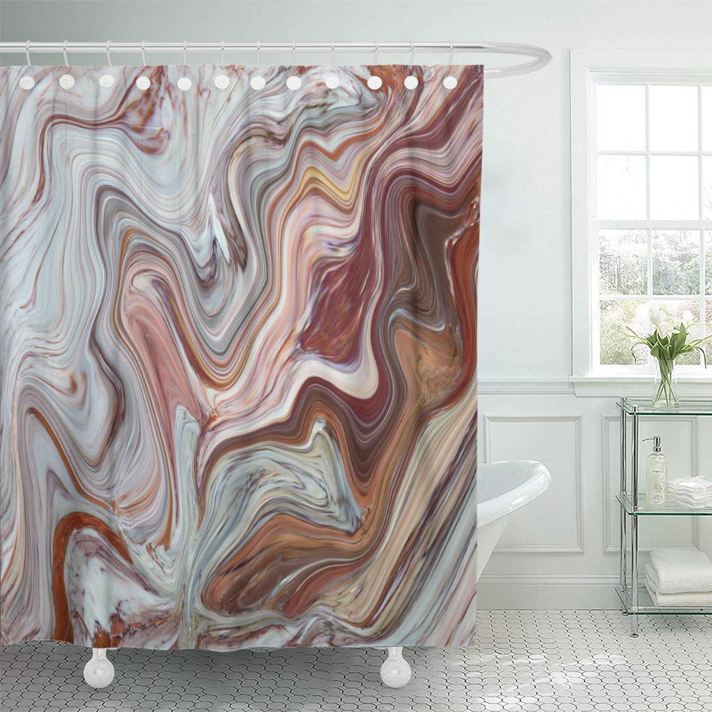 CYNLON Gray Abstract Marble in Natural Patterned Antique ...
