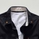 thumbnail image 5 of ICHUANYI Clearance Mens Casual Short Sleeve Solid Cardigan Stand Collar T-Shirt Blouse Tops(Black, XL) Ichuanyi Ichuanyi, 5 of 5