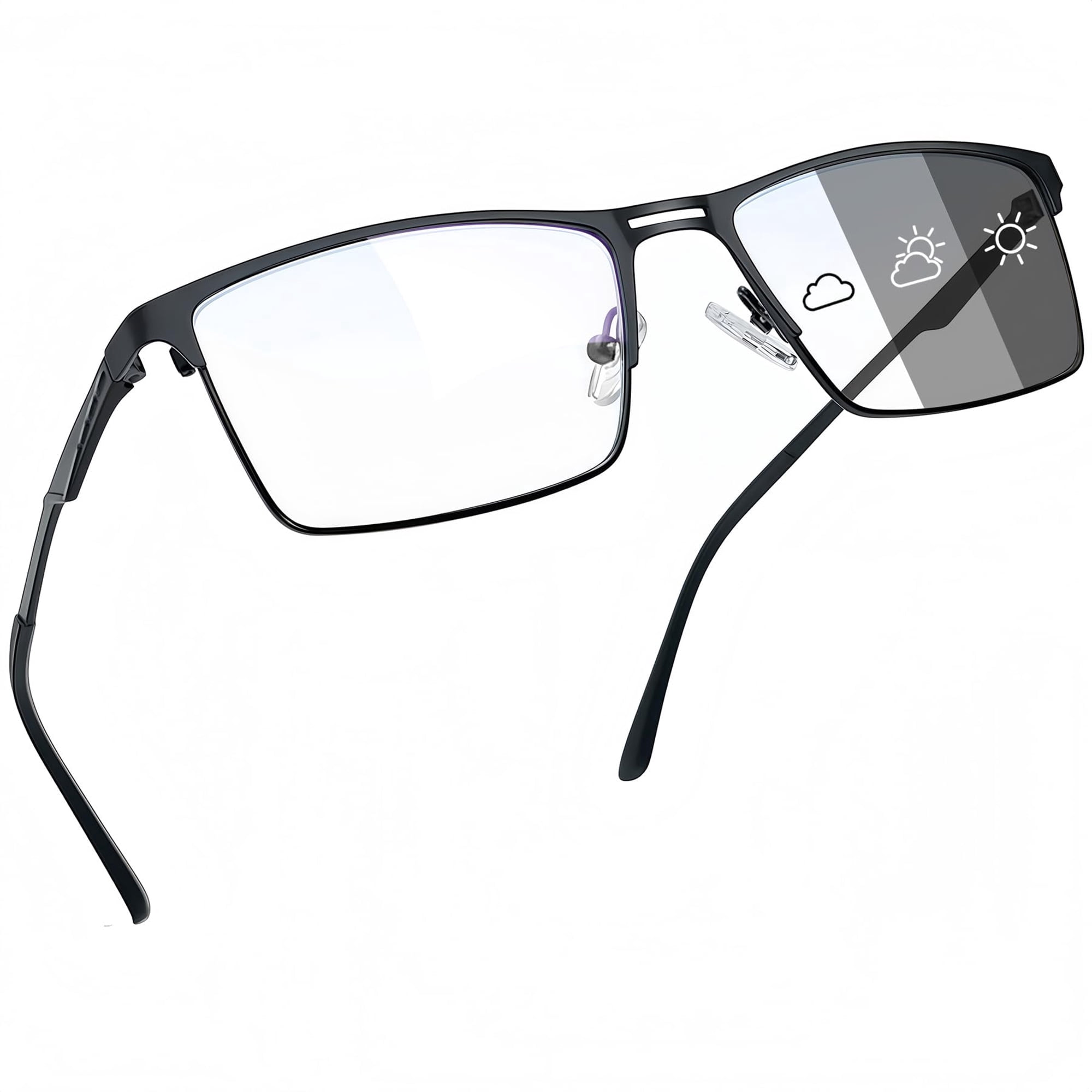 Joopin Unisex Photochromic Blue Light Blocking Glasses Rectangular Computer Gaming TV Glasses UV400 Protection