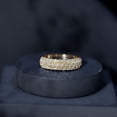 thumbnail image 6 of Rosec Jewels Natural Diamond Wedding Band for Women - Wide Band Ring - HI-SI Quality - With Jewelry Box, 18K Yellow Gold, US 4.50, 6 of 8
