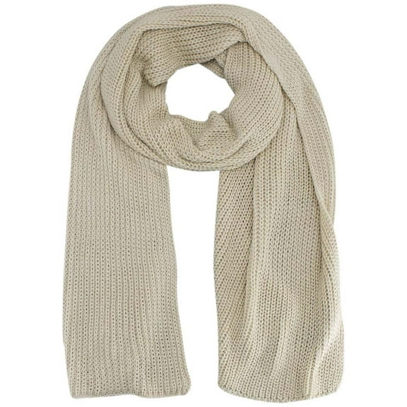 Beige Oversized Winter Scarf