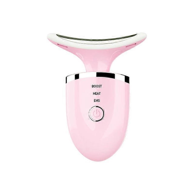 Heat Face Neck Massager with LED Photon for Facial Lifting and Beauty, Double