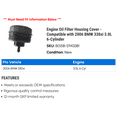 thumbnail image 2 of Engine Filter Housing Cover - Compatible with 2006 BMW 330xi 3.0L 6-Cylinder, 2 of 2