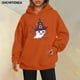 thumbnail image 2 of Sudaderas con capucha de fantasmas de Halloween Retro para mujer, sudadera divertida de Halloween, jerséis de estilo gótico, Top informal Vintage, 2 of 4