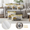 thumbnail image 6 of Country Kitchen Sunflowers Outdoor Waterproof Pillow Covers, Rustic Truck Vintage Farmhouse Decorative Square Throw Pillowcase Sofa Cushion Sham for Patio/Couch/Chair, 16"x16" 2 Pack, 6 of 8