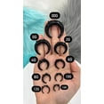 thumbnail image 5 of Luxe Modz Horseshoes Septum Pincher Black Acrylic Crescent Tapers Bull Stretchers Expander Ear Gauge O Rings Nose C Shaped Buffalo Piercing Jewelry 00G 14G - Sold as Pair, 5 of 6