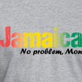 thumbnail image 3 of CafePress - Jamaica No Problem Tri Fitted T Shirt - Fitted T-Shirt, Vintage Fit Soft Cotton Tee, 3 of 4