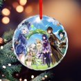 thumbnail image 5 of Genshin Impact Christmas Round Ornament Glass Circular Pendant Smooth Hanging Decoration for Home, Office & Christmas Tree, 5 of 8