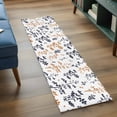 thumbnail image 3 of Grey Orange Botanical 2'x6' Runner Rugs for Hallway Kitchen Bedside Non Slip, Watercolor Spring Floral Summer Leaf Entryway Rug Runners with Rubber Backing, Long Carpet Runner for Laundry Room, 3 of 8