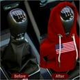 thumbnail image 5 of Car Gear Shift Hoodie, Universal Gear Shift Knob Cover, Car Interior Accessories And Decorations, USA Flag Gear Shifter Knob, Automotive Interior Cute Gadgets-Blue, 5 of 8