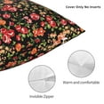 thumbnail image 3 of Pofeuu Rose Flowers Print Double-sided plush pillowcase Square Throw Pillow Covers Pillows Cover for Living Room Bedroom Sofa Couch Cushion Cover（No pillow core）-18"x18", 3 of 7