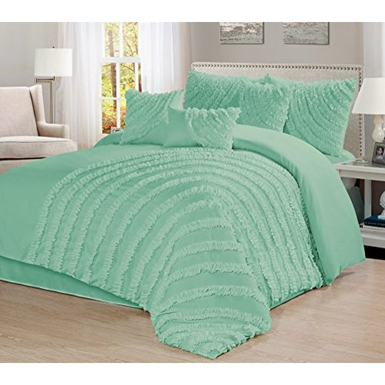7 Piece Hillary Bed In A Bag Clearance Bedding Comforter Set Fade 7 Piece Hillary Bed In A Bag Clearance Bedding Comforter Set Fade Resistant Wrinkle Free No Ironing Necessary Super Soft All Sizes Queen King Cal