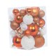 thumbnail image 3 of 36 colgantes decorativos irrompibles para árbol de Navidad. Naranja Blanco, 3 of 9