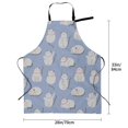 thumbnail image 3 of Zufioo Cute Fat Cat Print Adult Waterproof Apron, Cooking Apron, Flower Arranging and Painting Apron-Adjustable Straps, with Pockets, Kitchen Supplies-One Size, 3 of 9