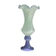 thumbnail image 4 of deevoka Glass Vase Decor Retro Figurine Flowerpot for Restaurant Centerpiece Bedroom Green, 4 of 9