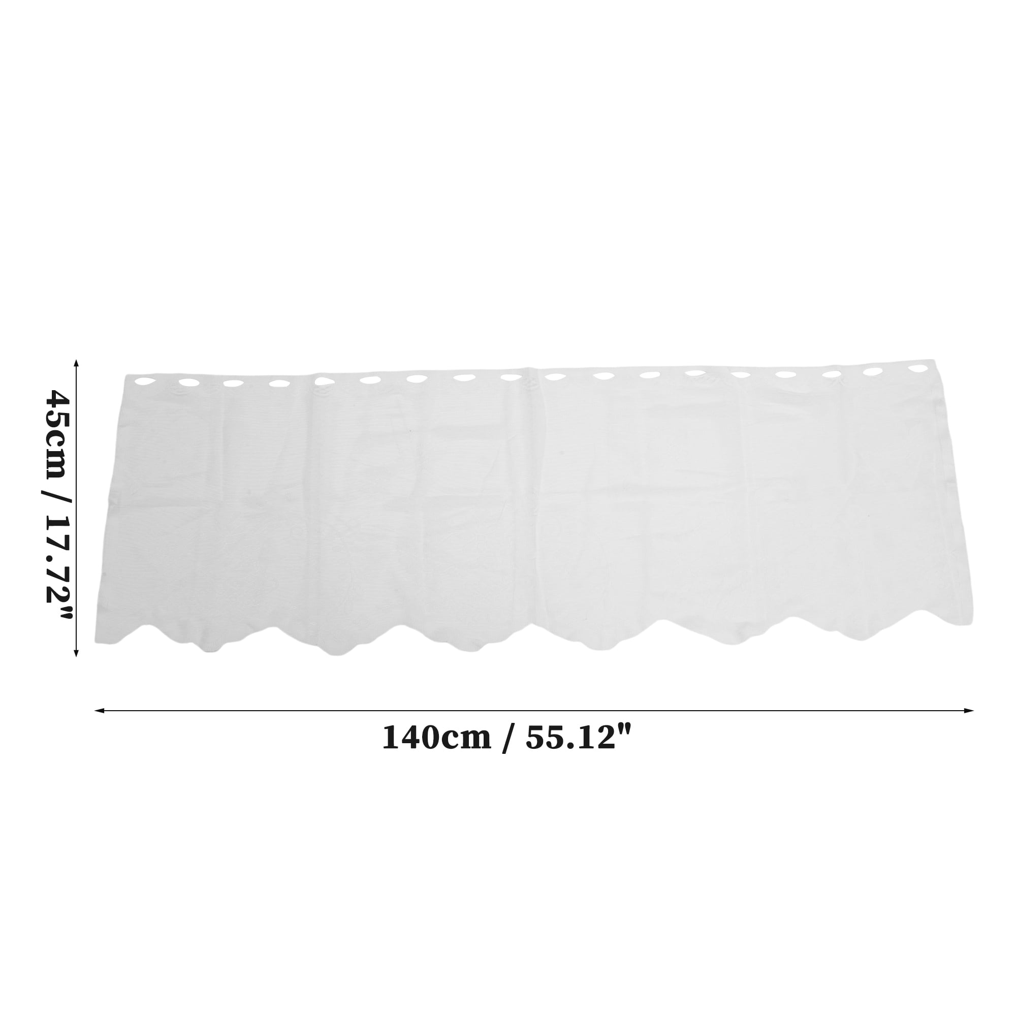 Unique Bargains Short Kitchen Curtains with Eyelets for Bathroom Windows and Laundry Room
