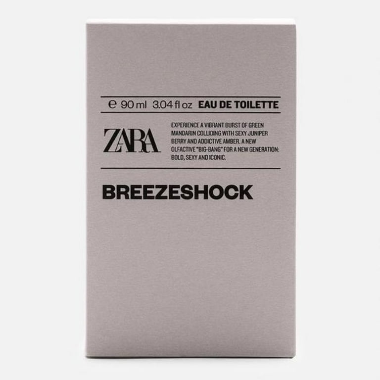 Zara Breeze Shock Cologne for Men EDT Eau De Toilette 90 ML (3.04