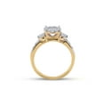 thumbnail image 3 of 14kt Yellow Gold Princess Diamond Bridal Wedding Ring Band Set 1-1/2 Cttw, 3 of 5