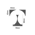 thumbnail image 3 of Real Bright Soft Car Interior Carbon Fiber Sticker Decoration3Pcs Carbon Fiber Rear Cupholder Cover For Mercedes-Benz G-Class W463Auto Car Protection Interior Accessories, 3 of 8