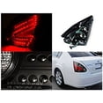 thumbnail image 2 of Spec-D Tuning LT-MAX04JMLED-DP Nissan Maxima Se Sl 4 Door Sedan Black Led Style Tail Lights Lamps, 2 of 2