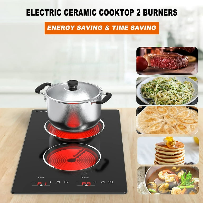 BENTISM Electric Induction Cooktop Built-in Stove Top 5 Burners 35.4x20.5in  