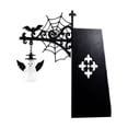 thumbnail image 3 of Ghost Bookshelf Lantern, Vintage Ghost Reading Light with Pumpkin, Metal Decorative Bookcase Light for Halloween Reading Literary Decor(Ghost with wing), 3 of 7