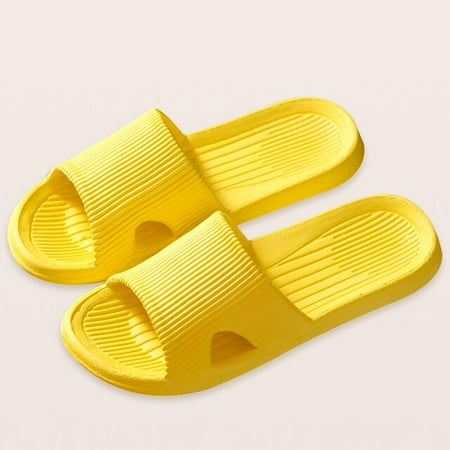 

Household Slippers Thick Platform Shoes Bathroom Non-slip Flat Slides Women Sandals Men Summer Beach Flip Flops Soft Sole Mules